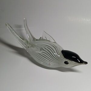 7inch Murano style Glass Bird figurine bird paperweight